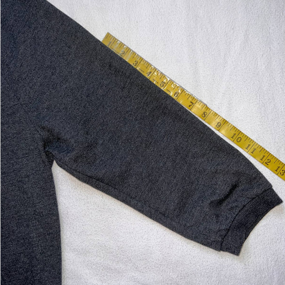 Victoria's Secret Gray with Sequin Graphic Crew Neck Pull Over Sweater- M - Picture 11 of 13